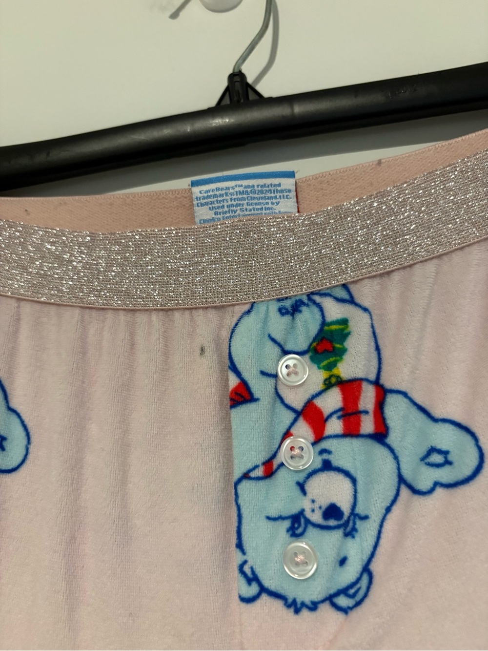 Care Bears‎ Christmas snowflake Pajama Sleep Pants Women Pink size medium - Picture 4 of 10